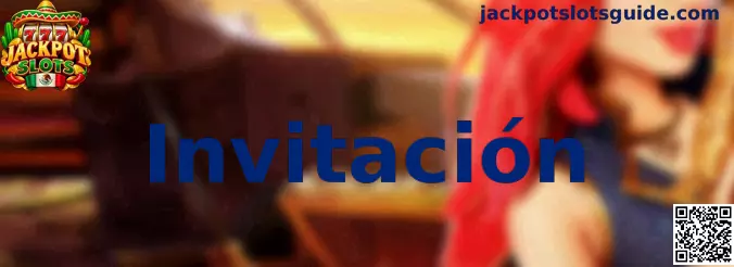Ilustración informativa de la sección Invitación de Jackpot Slots y el proceso para compartir enlaces con amigos