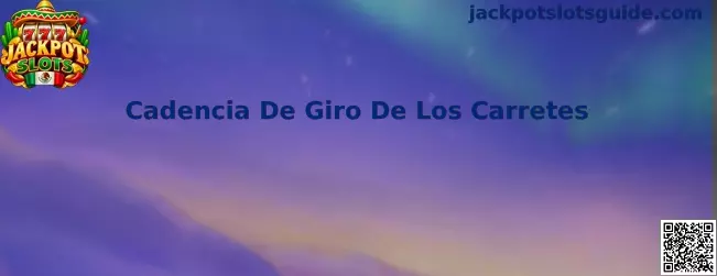 Representación visual de la cadencia de giro de los carretes en una tragamonedas digital de Jackpot Slots