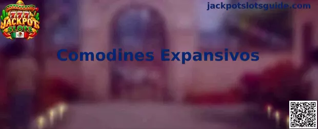 Demostración visual de comodines expansivos cubriendo rodillos verticales en jackpot slots